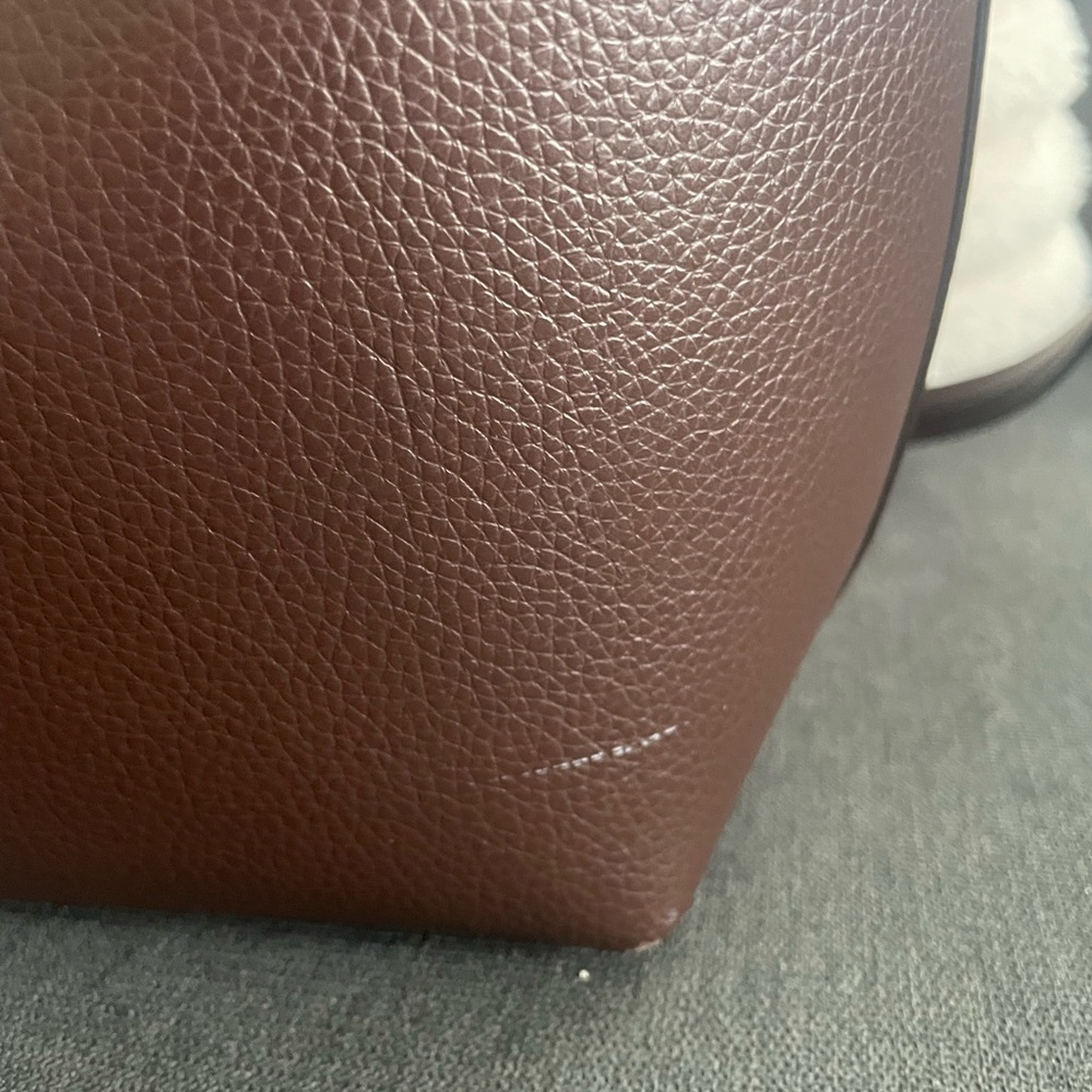 Coach Dark Brown Leather Shoulder Bag - Picture 2 of 7